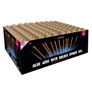 Blue mine with golden spider tail 100 shots silence!
